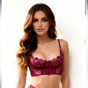 NWOT Yandy On Point Mesh and Lace Bra